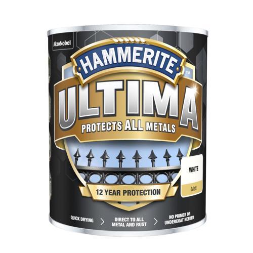 Hammerite Metal Paint 750ml Matt White