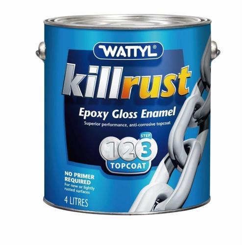 Wattyl Killrust Epoxy Gloss Enamel 4L Strong Base