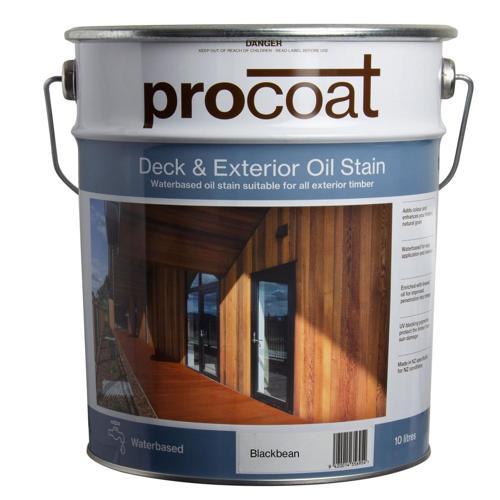 Procoat Deck And Exterior Oil Stain Waterbased 10L Blackbean