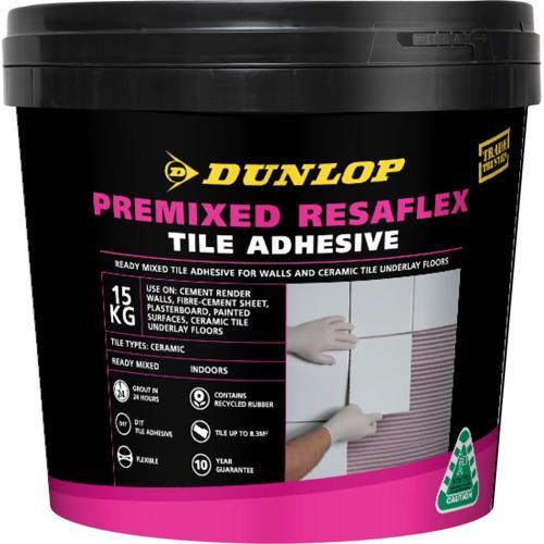 Pre-Mixed Tile Adhesive 15L - Dunlop