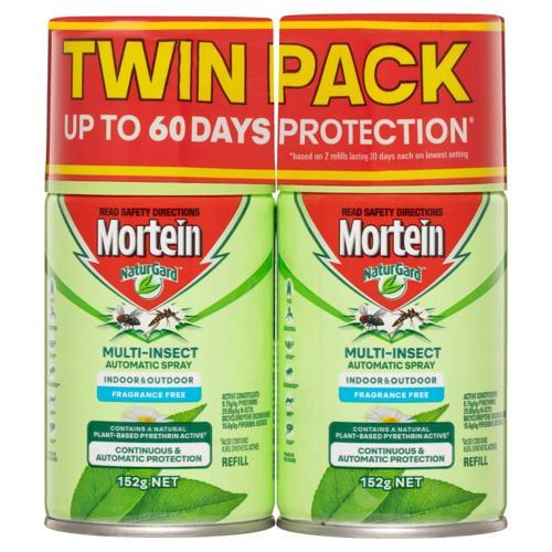 Naturgard Prime Multi Insect Automatic Spray Refill 2 Pack - Mortein