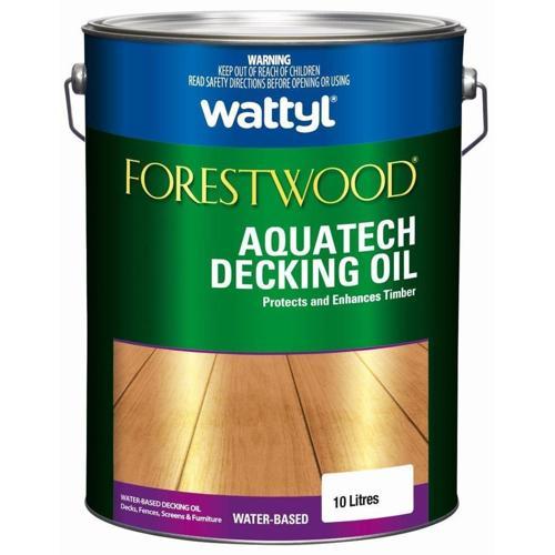 Wattyl Forestwood Aquatech Decking Oil 10L Kwila