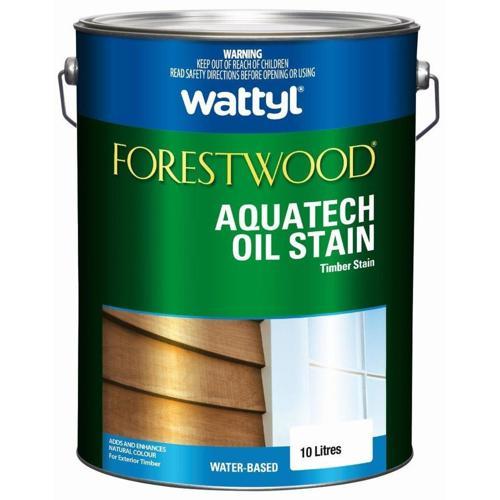 Wattyl Forestwood Aquatech Water Based Oil Stain 10L Redwood
