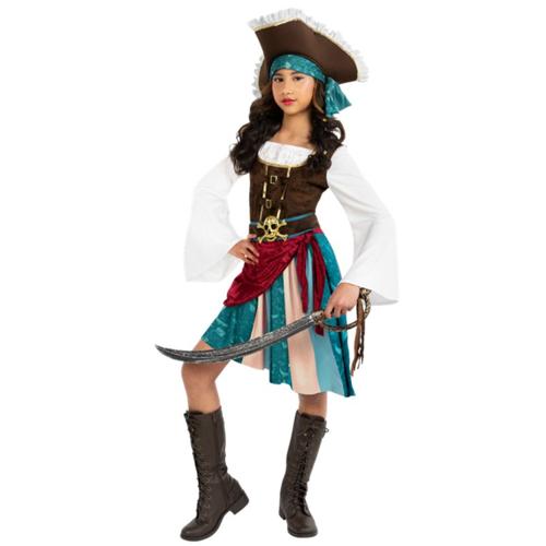 Costume Pirate Captain Boho Girls 10-12 Years