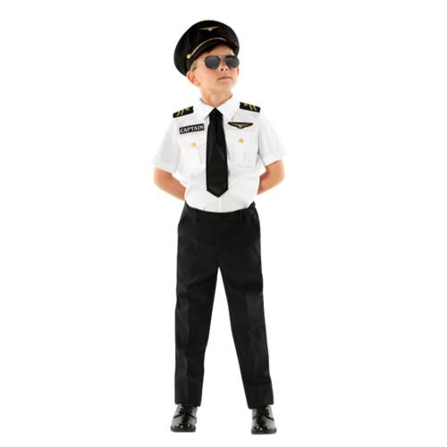 Costume Pilot Uniform Child's 10-12 Years