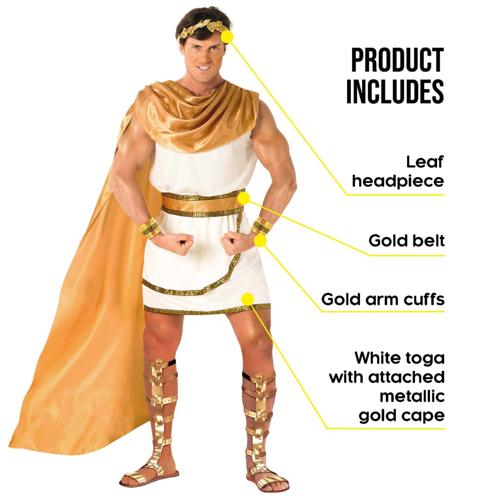 Costume Roman Gladiator Dark Men's Size XX-Large