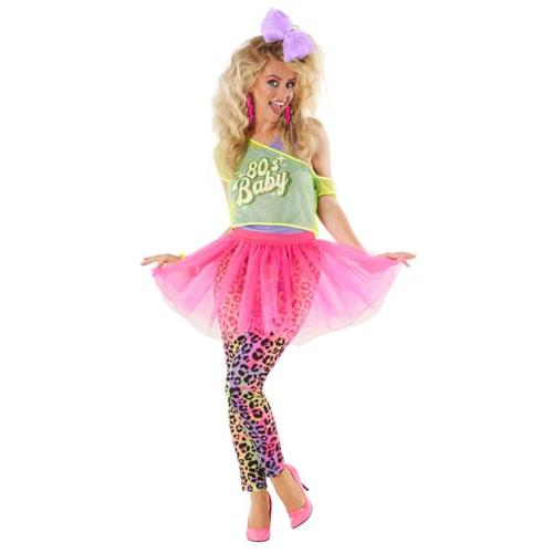 Costume 80's Baby Bright Tutu Women's Size 16-18