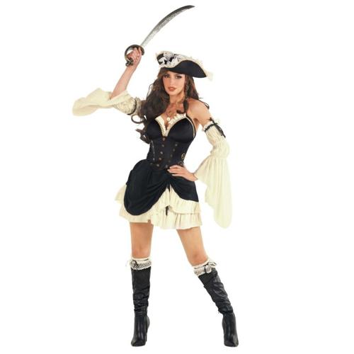 Costume Pirate Captain Black Women's Size 24-26