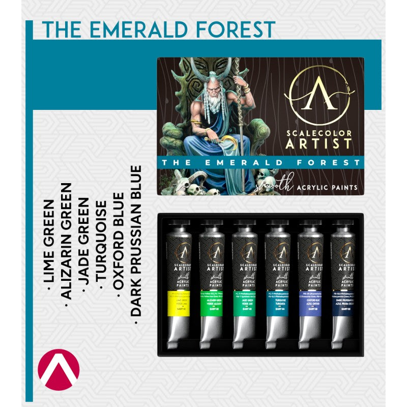 Scale 75 - Scalecolor Artist - The Emerald Forest Paint Set