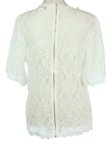 Rhonda Lace With Cord Top WHITE