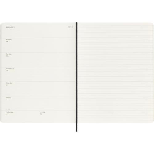 Moleskine Diary 12 Month Weekly + Notes SC XL Black 2027