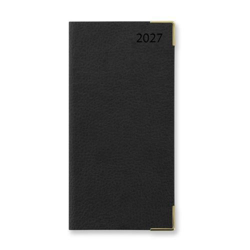 Letts of London Diary Connoisseur Slim WTV w/Appts Black 2027