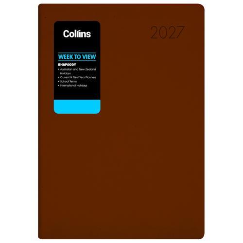 Collins Diary Rhapsody A43 Week To View Cappuccino 2027