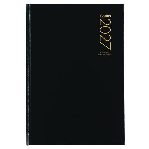 Collins Diary A53A Black Appointment 2027