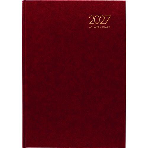 Windsor Diary A52 2 Day To Page Red 2027