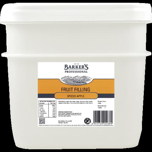 Barker's Spiced Apple Fruit Filling 12kg