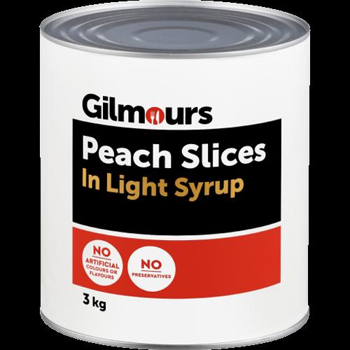 Gilmours Peach Slices in Lite Syrup 3kg