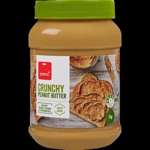 Pams Crunchy Peanut Butter 1kg