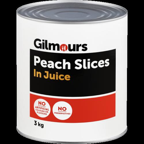 Gilmours Peach Slices In Juice 3kg
