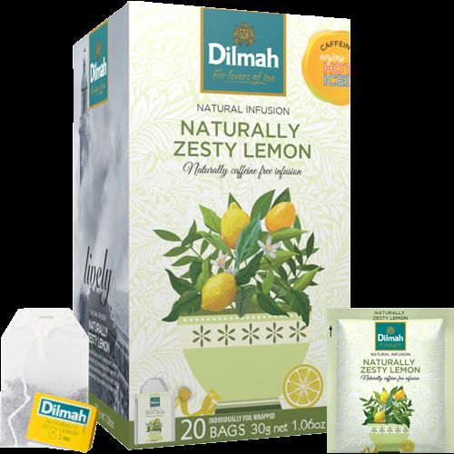 Dilmah Naturally Zesty Lemon Tea Bags 20 x 1.5g