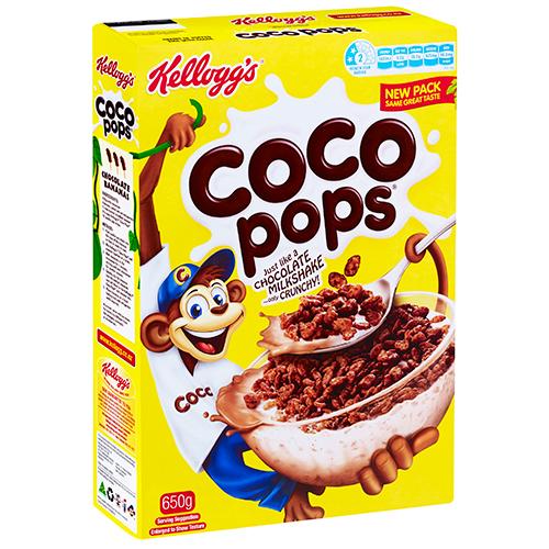 Kellogg's Coco Pops Breakfast Cereal 650g