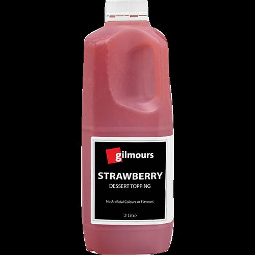 Gilmours Strawberry Dessert Topping 2l