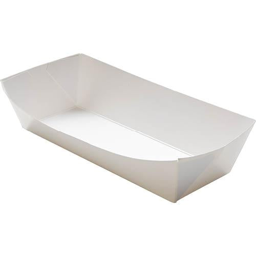 Savpac Craftware Paper White Hot Dog Tray 29oz 50pk