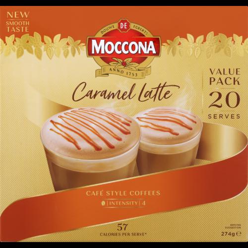 Moccona Caramel Latte Coffee Sachets 20 x 13.7g