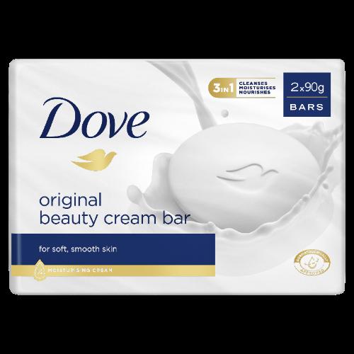 Dove Original Beauty Cream Bar Soap 2 x 90g