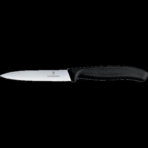 Victorinox Black Pointed Vegetable Knife 10cm Straight 27g