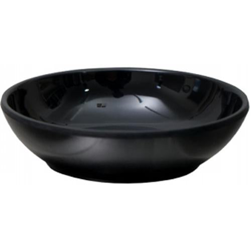 YesChef Melamine 65mm Diameter Black Sauce Dish 1pk
