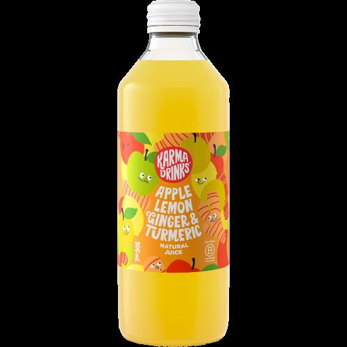 Karma Drinks Apple & Lemon & Ginger & Turmeric Fruit Juice 12 x 300ml