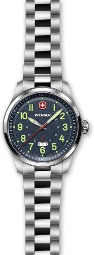 Watch - WENGER Terragraph 43mm SS Case Blue Dial SS bracelet
