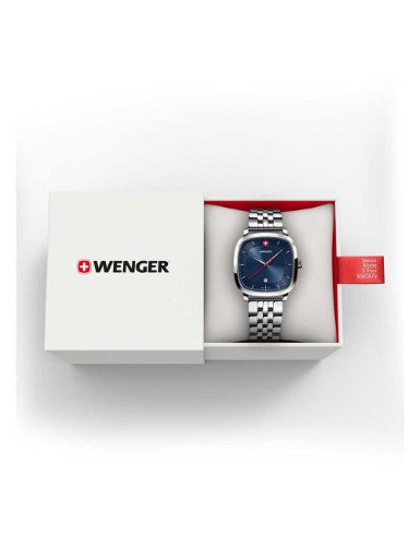 Watch - WENGER Vintage Classic 37mm Blue Dial SS Bracelet