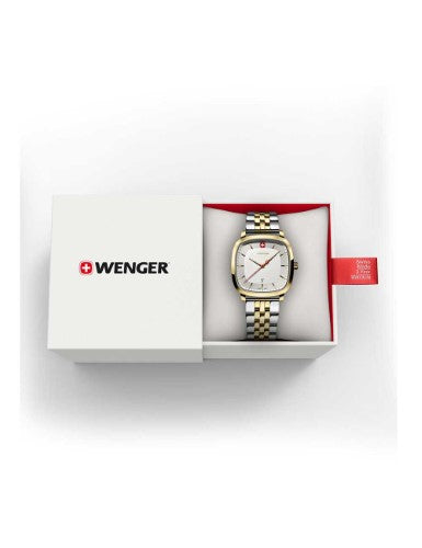 Watch - WENGER Vintage Classic 37mm White Dial 2 Tone