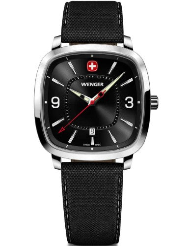 Watch - WENGER Vintage Classic 37mm Black Dial Black Smartcycle