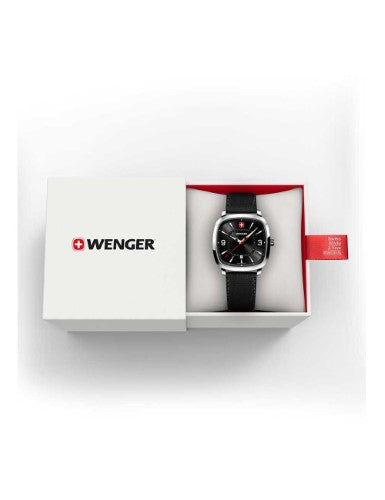 Watch - WENGER Vintage Classic 37mm Black Dial Black Smartcycle
