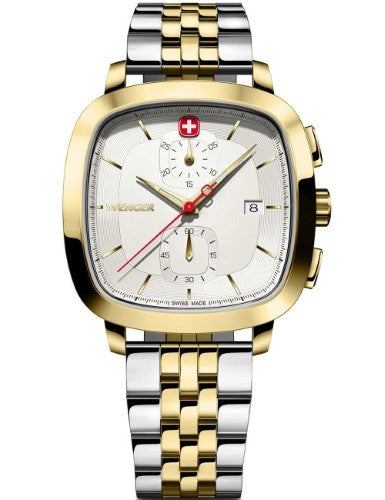 Watch - WENGER Vintage Classic Chrono 39.5mm 2-T Case/Bracelet White Dial