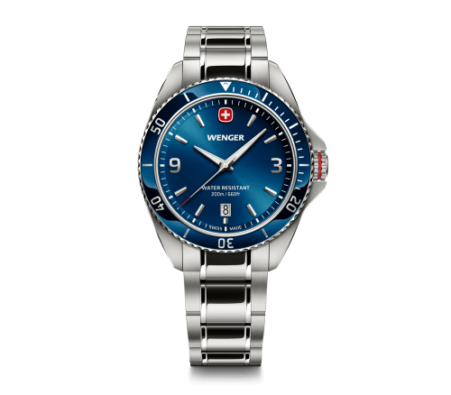 Watch - WENGER Executive 40mm Blue Dial SS Bracelet