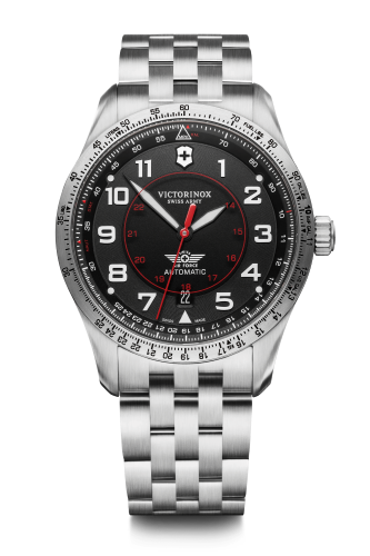 Watch - VICTORINOX Airboss Mechanical 42mm Bracelet Black Dial