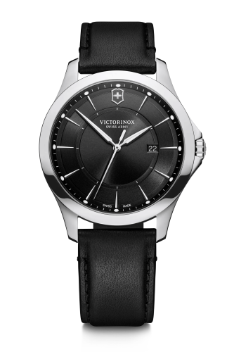Watch - VICTORINOX Alliance 40mm Black Leather Strap Black Dial