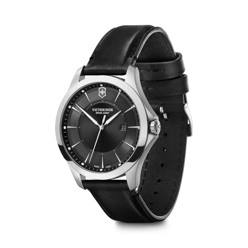 Watch - VICTORINOX Alliance 40mm Black Leather Strap Black Dial