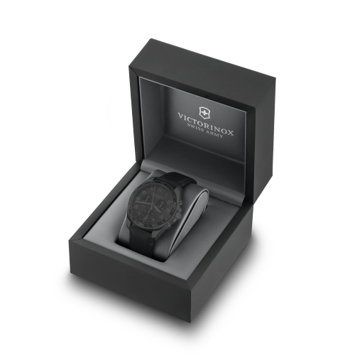Watch - VICTORINOX FieldForce Classic Chrono 42mm Blackk Strap Blue Dial
