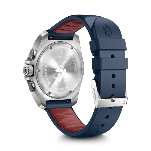 Watch - VICTORINOX I.N.O.X Chr 43mm Blue Rubber Strap Blue Dial