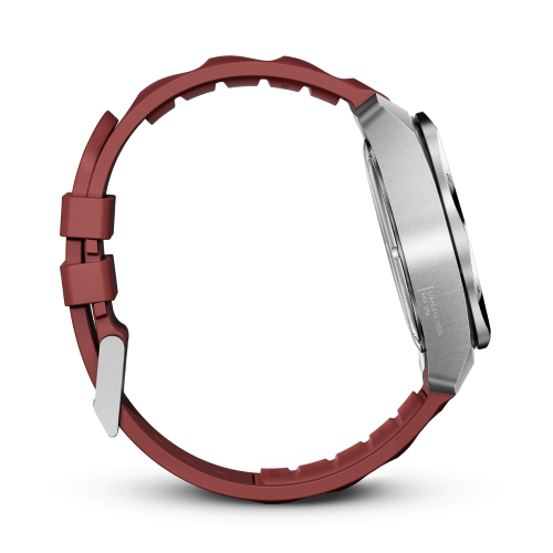 Watch - VICTORINOX I.N.O.X Chr 43mm Red Rubber Strap Red Dial