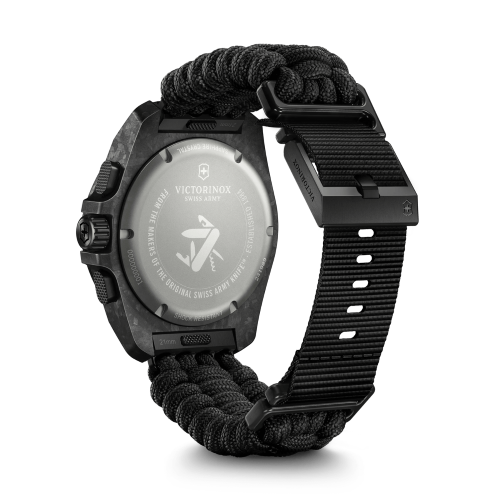 Watch - VICTORINOX I.N.O.X Chr + Acc Wal 43mm Black Para Strap Black Dial