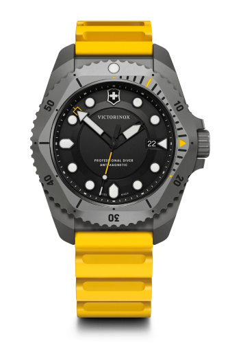 Watch - VICTORINOX Dive Pro 43mm Yellow Rubber Strap Black Dial