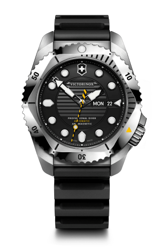 Watch - VICTORINOX Dive Pro Auto 43mm Black Rubber Strap Black Dial