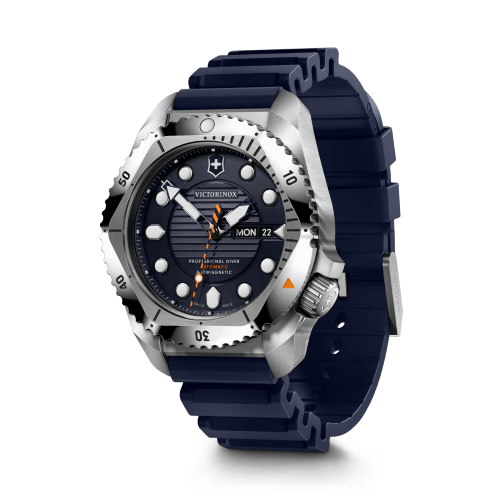 Watch - VICTORINOX Dive Pro Auto 43mm Blue Rubber Strap Blue Dial
