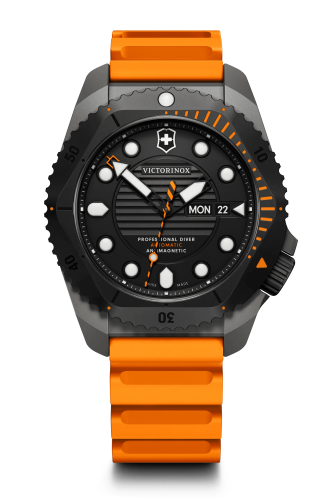 Watch - VICTORINOX Dive Pro Auto 43mm Orange Rubber Strap Black Dial